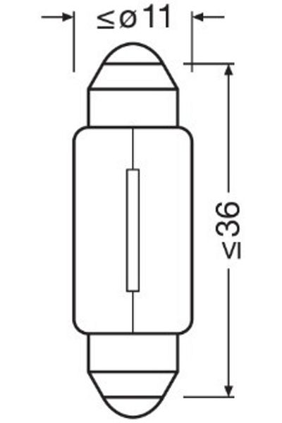 Osram Bec 12V C5W Set original 10 buc Osram