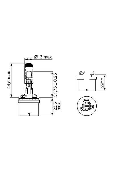 Bosch Bec 12V H27W/1 27W Pure Light Bosch