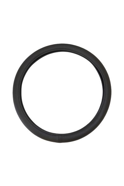 Umbrella BLACK ECO-LEATHER STEERING WHEEL COVER 44-48 CM UMBRELLA