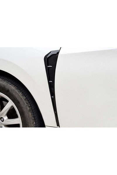 CED AUTO TRADE Set 2 Ornamente aripa negru lucios, lungime 41 cm, Sport V Design