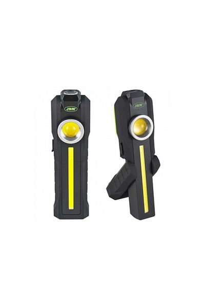JBM RECHARGEABLE FLASHLIGHT WITH BATTERY. MAGNETIC 250LM JBM
