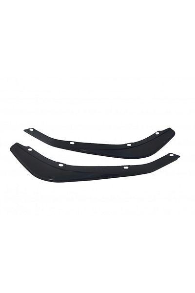 CED AUTO TRADE Set of 2 Front Bumper Extensions compatible with Honda Civic FC5 2016-2021