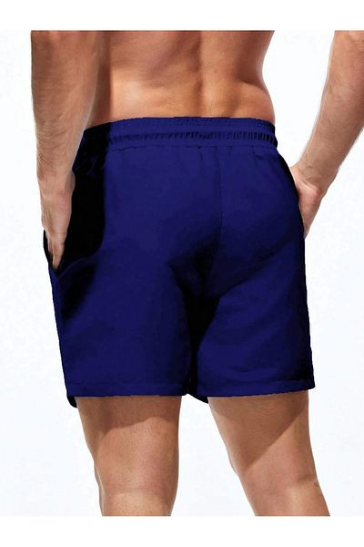 MEYASU Мъжки бански Saks Blue Basic Standard Long Short