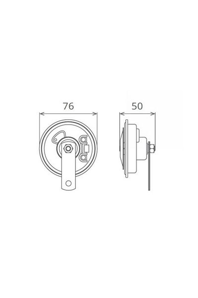 Seger Claxon Electromagnetic 12V 3.5A Tonă Inalt