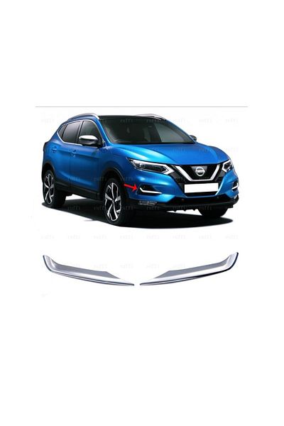 CED AUTO TRADE Set of 2 stainless steel projector trims Nissan Qashqai II 2014-2020