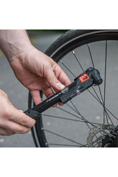 Heyner Mini Pompa Manuala Cu Manometru Premium Pentru Biciclete