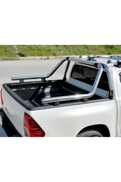 CED AUTO TRADE Rollbar compatibil Nissan Navara D40 2005-2014, inox, diam. teava 76 mm