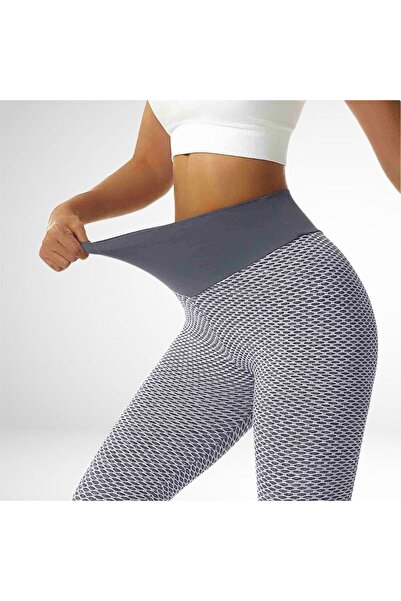 FITINT Colanti sala sport push-up gri pentru femei – 006