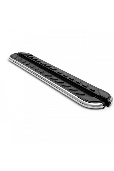 CED AUTO TRADE Praguri Laterale Trepte Laterale din inox si plastic compatibil cu VW AMAROK 2010->