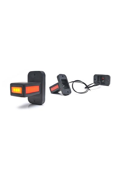 WAS LAMPA GABARIT LED CU BRAT 1169 W168.32, 12V-24V, POZITIE ALB / ROSU / PORTOCALIU WAS