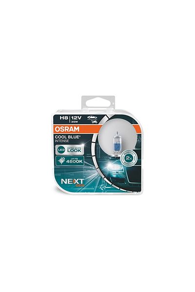Osram SET 2 BECURI 12V H8 35 W ALBASTRU RECE INTENSE NextGen OSRAM
