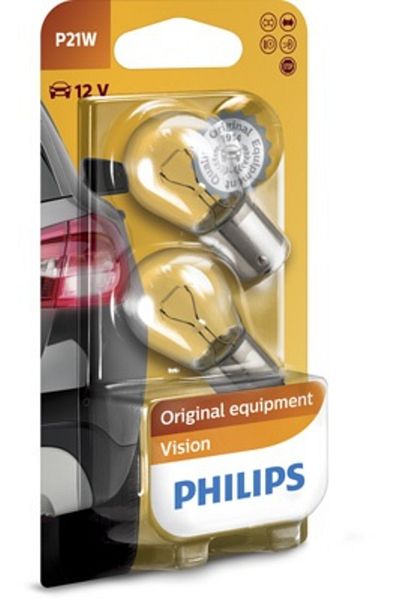 Philips Set 2 Becuri P21W 12V Ba15S Blister Philips