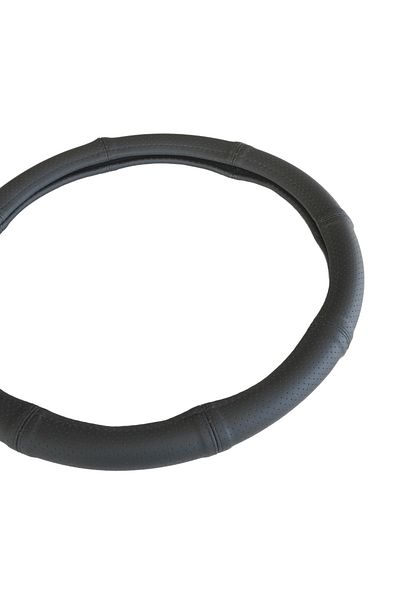 Umbrella STEERING WHEEL COVER NATURAL LEATHER BLACK 42-44 CM