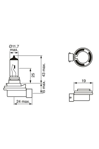 Bosch Bec 12V H8 35W Pure Light Bosch