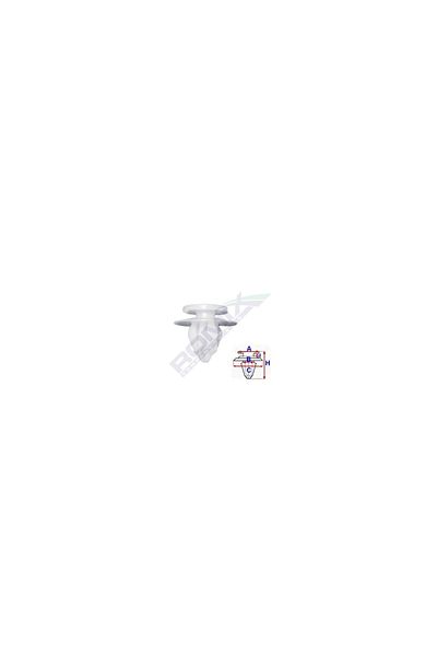 ROMİX Clips Tapiterie Pentru Mitsubishi/Toyota/Honda/Hyundai/Lexus 8.6X17.2Mm - Alb Set 10 Buc