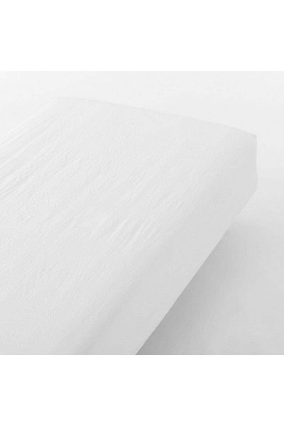 Muji ملاءة سرير قطنية قابلة للغسل، مقاس كينج، عرض 180 × طول 200 × عمق 18-28 سم