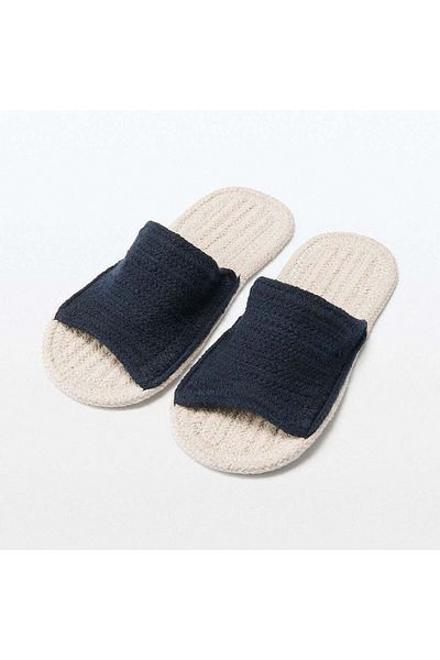Muji Indian Cotton Room Sandals, Open Toe