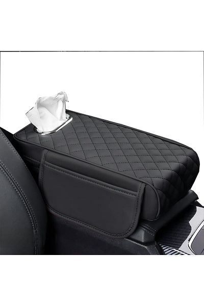 TnsAround Husa Cotiera Auto Universala, Varianta Luxury, Materiale Premium, Suport Servetele, Piele Sintetica