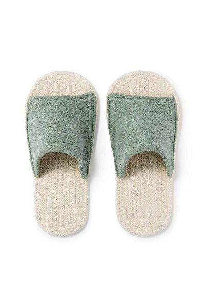 Muji Indian Cotton Room Sandals, Open Toe