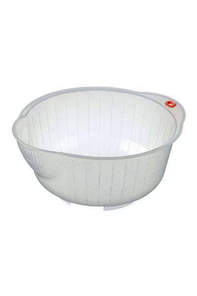 HIC Great Little Rice Washing Speed Colander Clear 2.36 Liter 80800