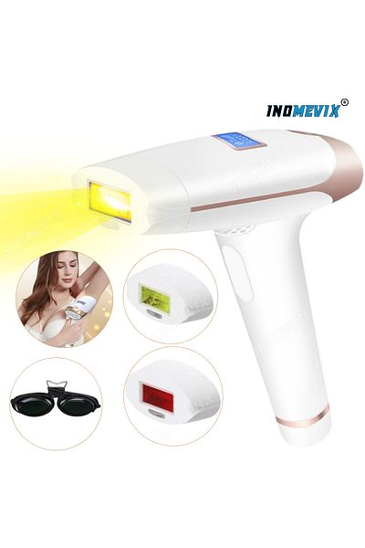 INOMEVIX Ipl ® Epilator, 999,999 Pulses, 5 Stages, Smartskin, Anti-acne, Lcd, Quartz, Laser