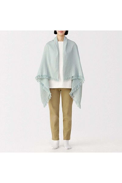 Muji Cheesecloth Throw, W70 x L140 cm