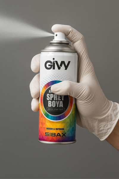 GİVY Akrilik Sprey Boya Floresan Sarı 400 ml