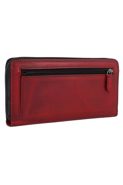 Greenburry Destressed Wallet RFID protection Leather 19 cm