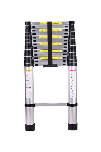 GENERAL Telescopic Extendable Ladder Multipurpose - Silver 3.8 meters