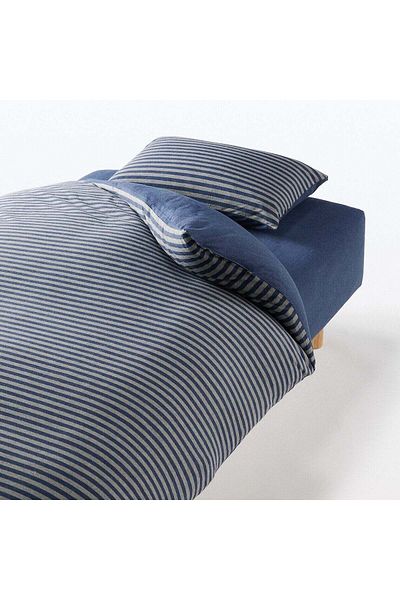 Muji Cotton Jersey Fitted Sheet, King, W180 x L200 x D18-28 cm