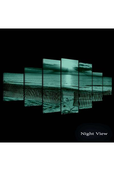 startonight Set Tablou DualView Startonight Apus la mal, 7 piese, 100 x 240 cm