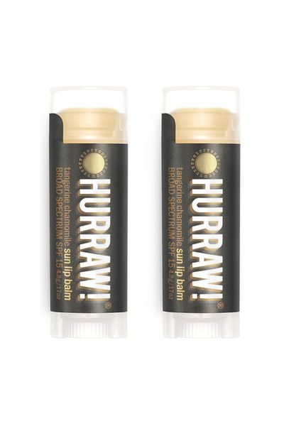 Hurraw ! Sun Protection Lip Balm SPF 15 2 Pack