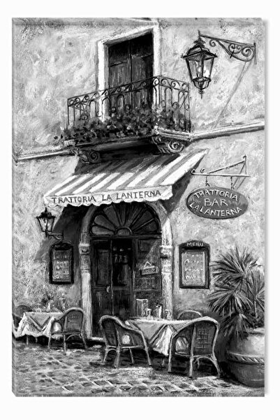 startonight Tablou Alb-Negru Abstract Startonight, Trattoria, 60 x 90 cm