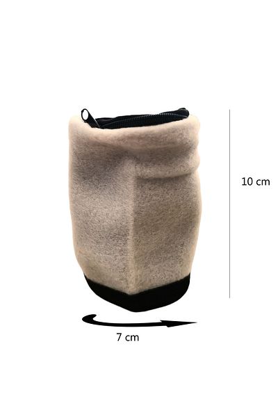 tzachebot Hand cuff with hidden pocket for money and small items, Tzachebot®, for travel, running, cream
