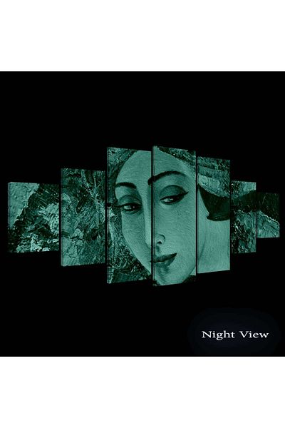 startonight Set Tablou DualView Startonight Tanara Fecioara, 7 piese, 100 x 240 cm