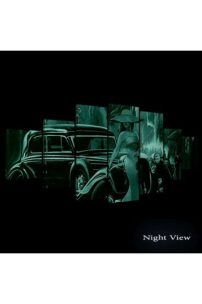 startonight Set Tablou DualView Startonight Violonista, 7 piese, 100 x 240 cm