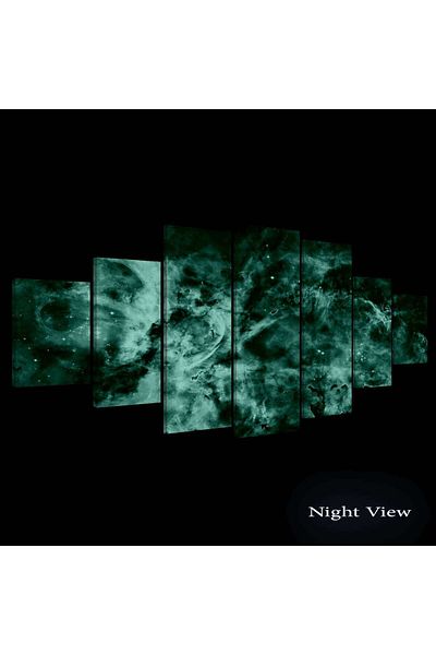 startonight Set Tablou DualView Startonight Nebula din spatiu, 7 piese, 100 x 240 cm