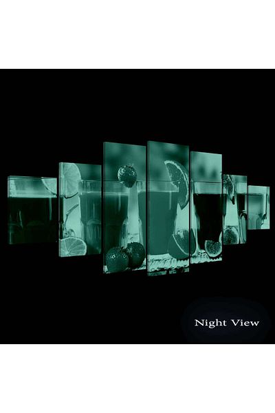 startonight Set Tablou DualView Startonight Fresh de …, 7 piese, 100 x 240 cm