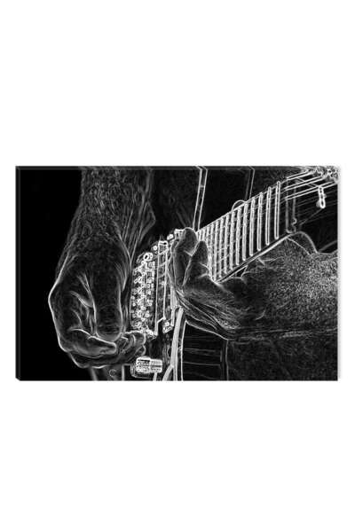 startonight Tablou DualView Startonight Chitara in alb-negru, 80 x 120 cm
