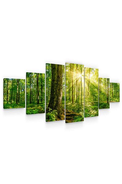 startonight Set Tablou DualView Startonight Raze de Soare, 7 piese, 100 x 240 cm
