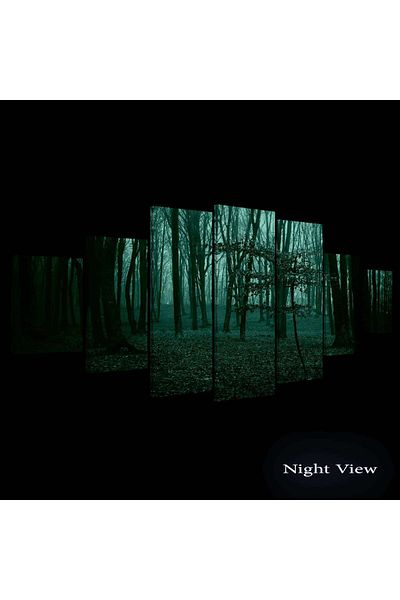 startonight Set Tablou DualView Startonight Padurea misterioasa, 7 piese, 100 x 240 cm