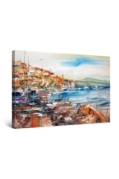 startonight Tablou DualView Startonight Port pescaresc, 90 cm x 60 cm