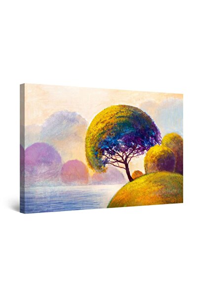 startonight Tablou DualView Startonight Verde pe Lac, 120 cm x 80 cm