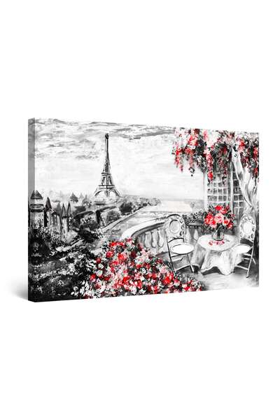 startonight Tablou DualView Startonight Terasa in Paris, 90 cm x 60 cm