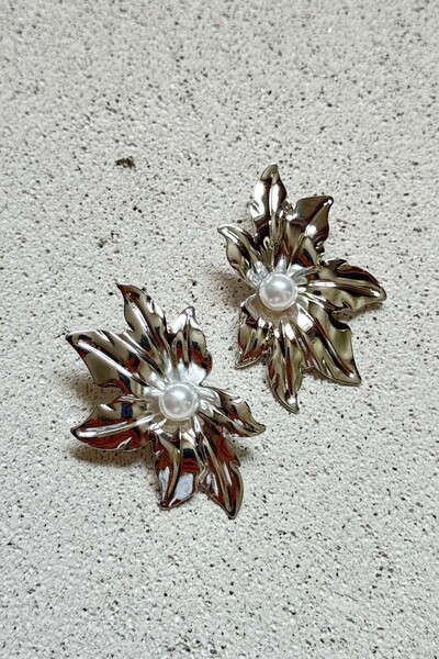 AMORE.İST STORE İnci Çiçek Küpe