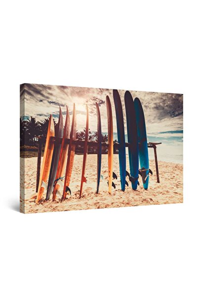 startonight Tablou DualView Startonight Surf la Apus, 90 cm x 60 cm