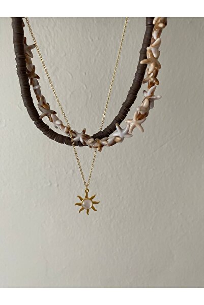 Mercy Aksesuar Deniz Kabuğu Detaylı 3’ lü Güneş Set Kolye