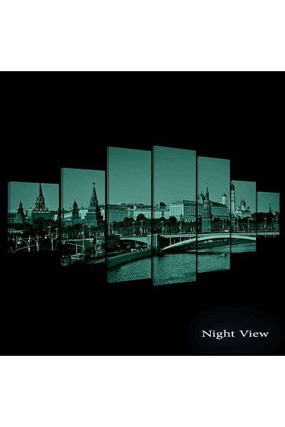 startonight Set Tablou DualView Startonight Kremlin, 7 piese, 100 x 240 cm