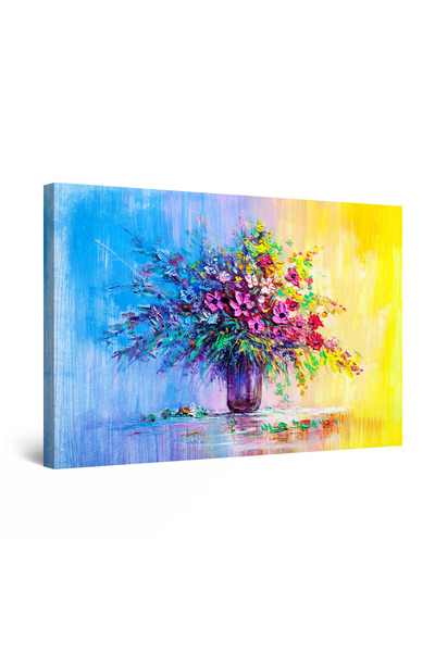 startonight Tablou DualView Startonight Vaza cu Flori Colorate, 90 cm x 60 cm