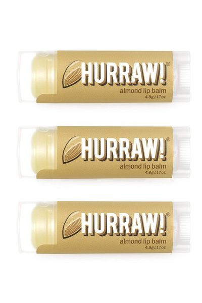 Hurraw ! Almond Lip Balm – 4.8 g 3 Pack